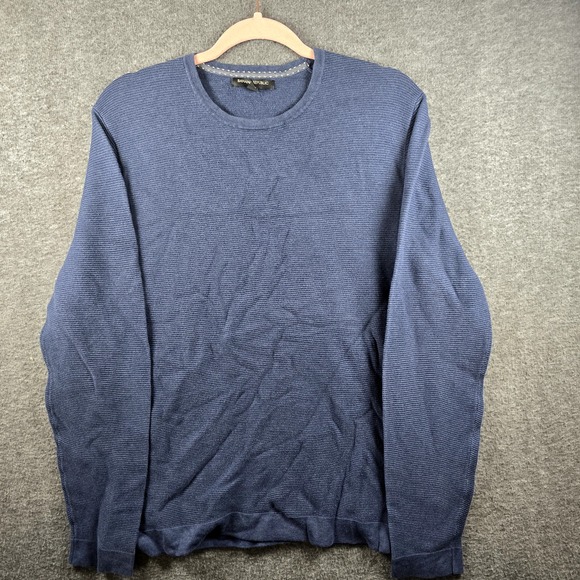 Banana Republic Other - Banana Republic Men S Blue Marled Pullover Lightweight Sweater Casual Everyday‎